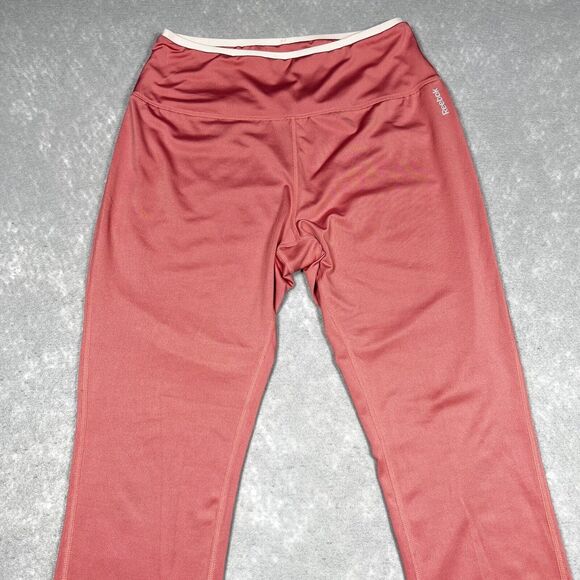Reebok Pink Cropped Leggings Casual Workout Walk Lift Women’s Size: L - Picture 2 of 7